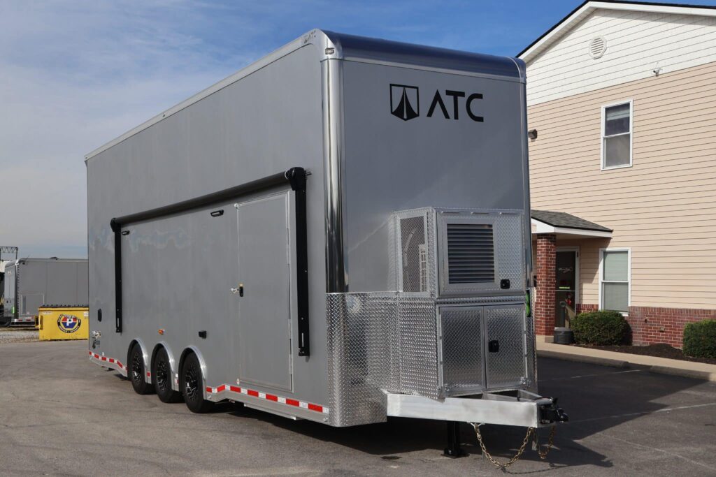 2027 28ft ATC ROM 750S Aluminum Stacker Car Trailer | 18ft Lift | Trailer Tails LLC