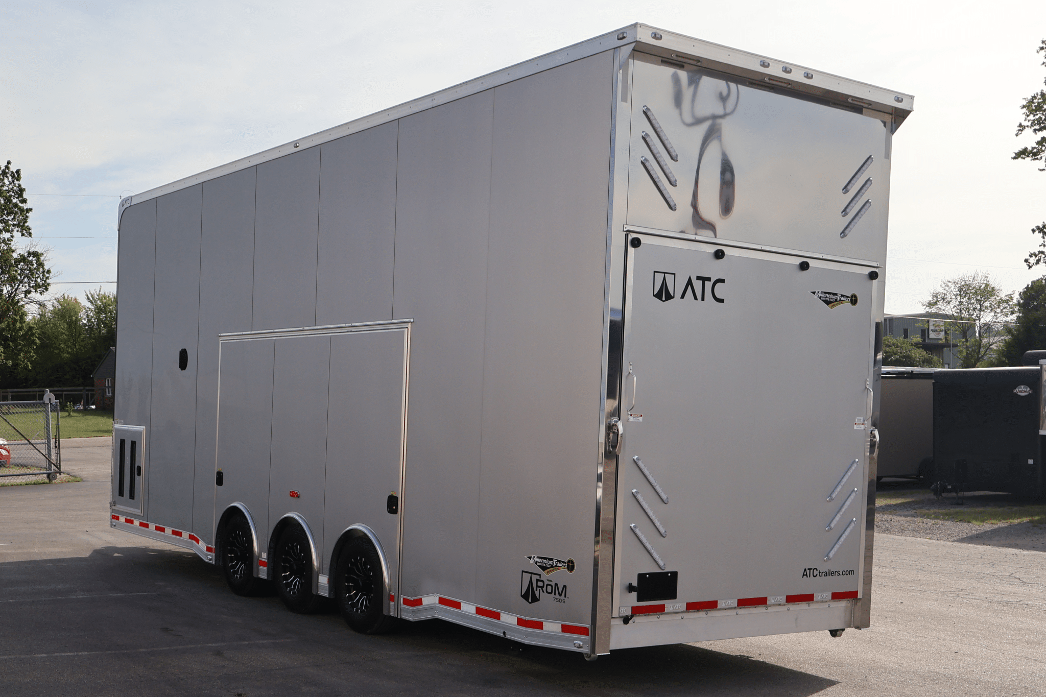 2027 28ft ATC ROM 750S Aluminum Stacker Car Trailer | 18ft Lift | Trailer Tails LLC - Image 9