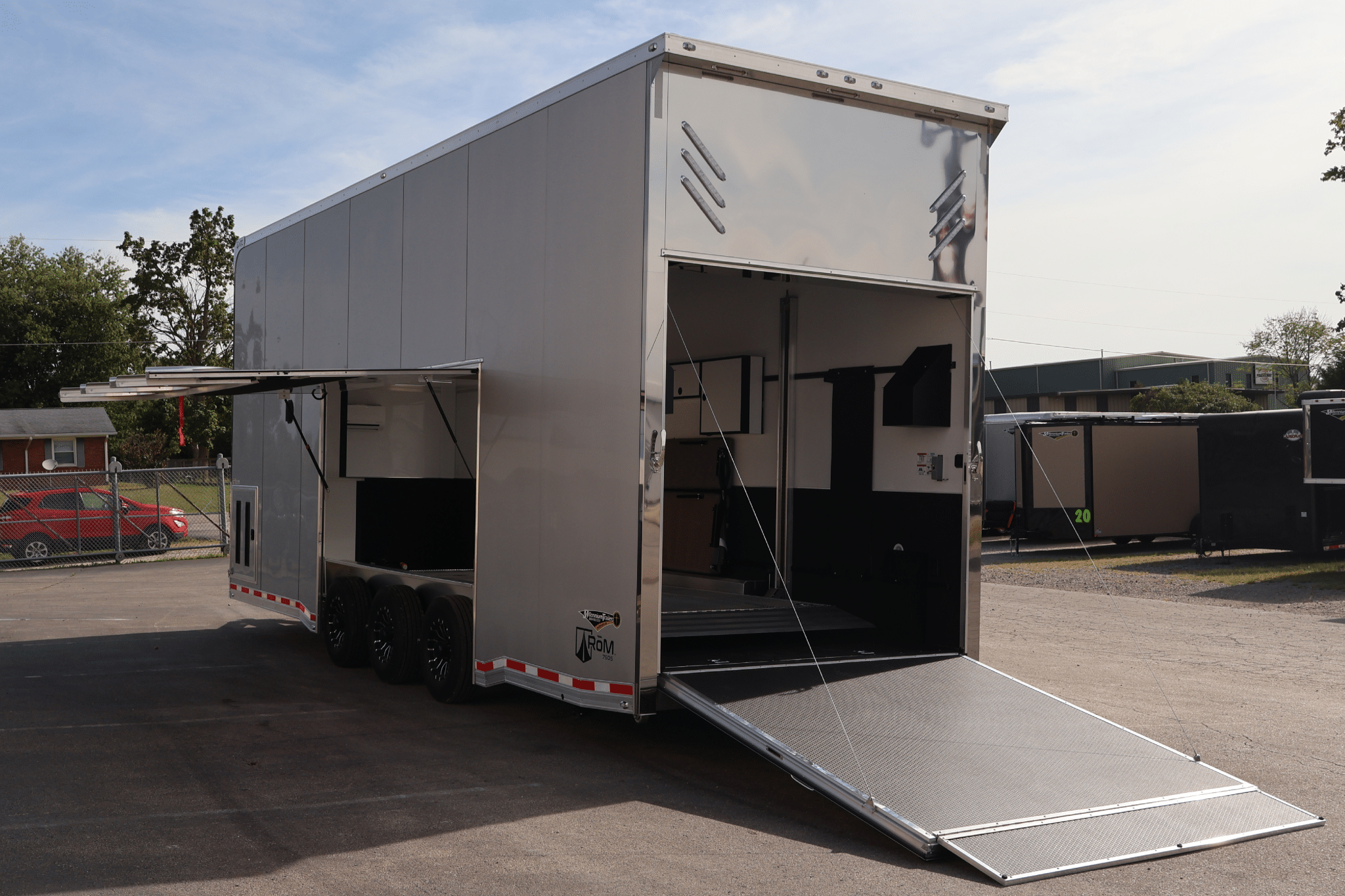 2027 28ft ATC ROM 750S Aluminum Stacker Car Trailer | 18ft Lift | Trailer Tails LLC - Image 10