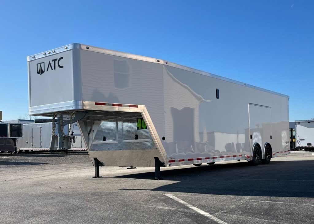 2027 40ft ATC ROM 750G Gooseneck Car Trailer | LifeTrac | Trailer Tails LLC