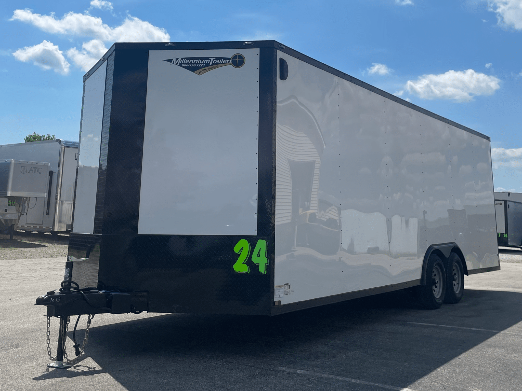 2026 24ft Econo-Max Enclosed Car Trailer | Blackout Trim & Aluminum Wheels | Trailer Tails LLC - Image 4
