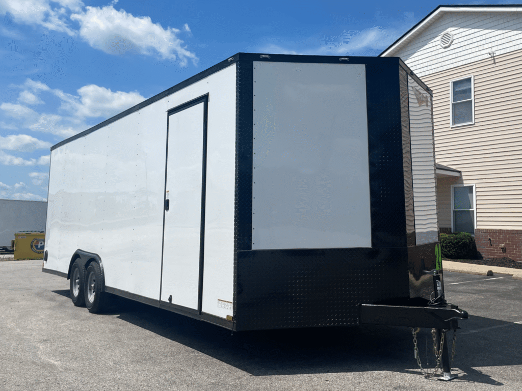 2026 24ft Econo-Max Enclosed Car Trailer | Blackout Trim & Aluminum Wheels | Trailer Tails LLC