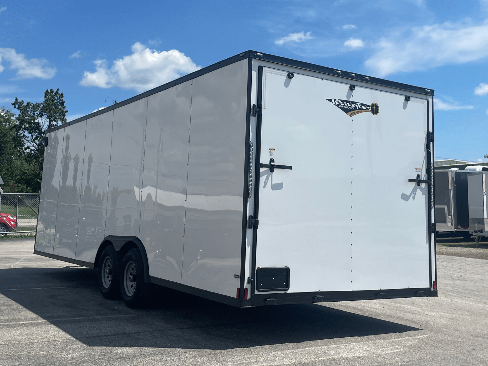 2026 24ft Econo-Max Enclosed Car Trailer | Blackout Trim & Aluminum Wheels | Trailer Tails LLC - Image 6