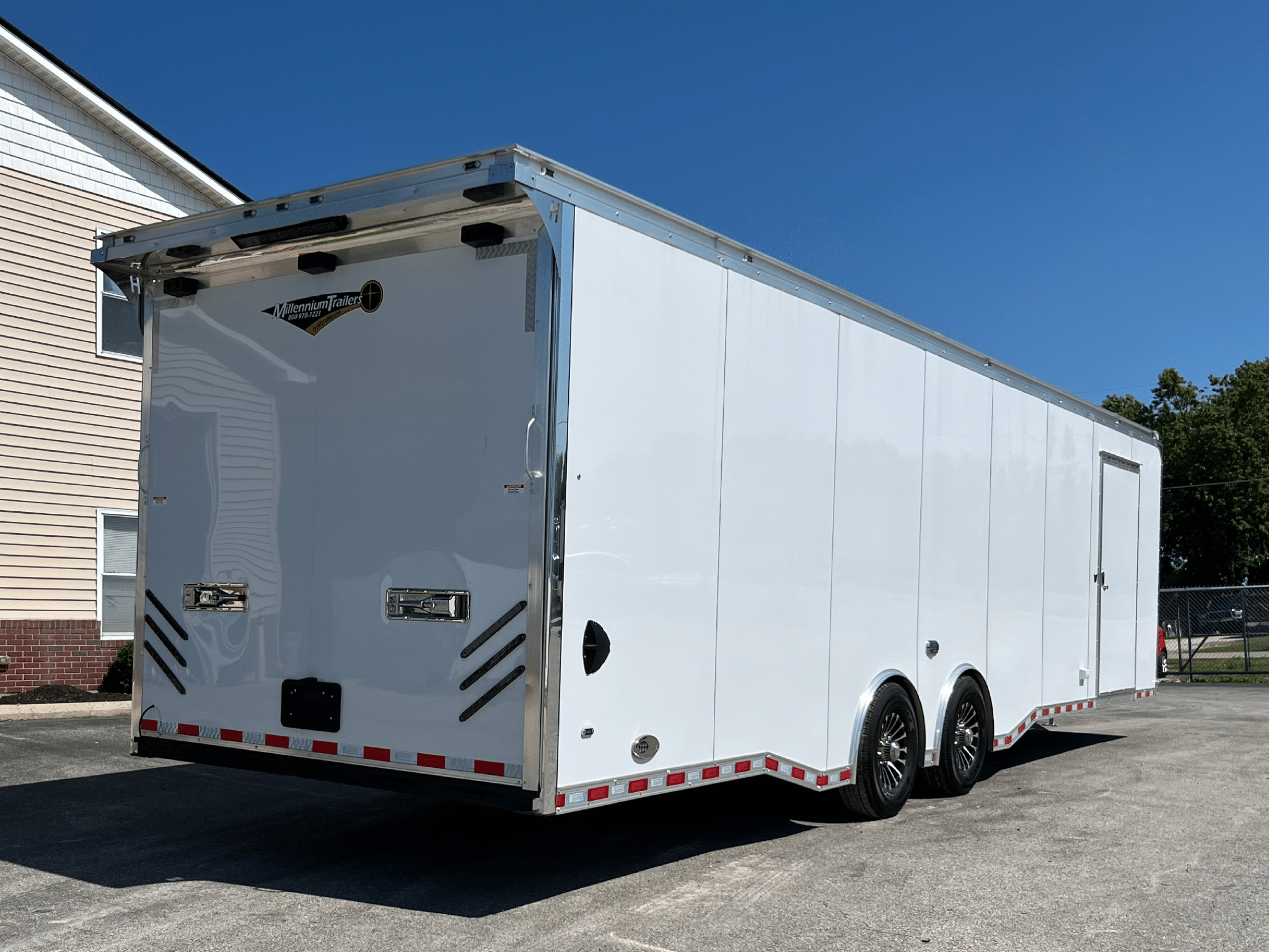 2027 32ft Haulmark Edge Enclosed Car Trailer | Cabinets & Wide Ramp | Trailer Tails LLC - Image 7