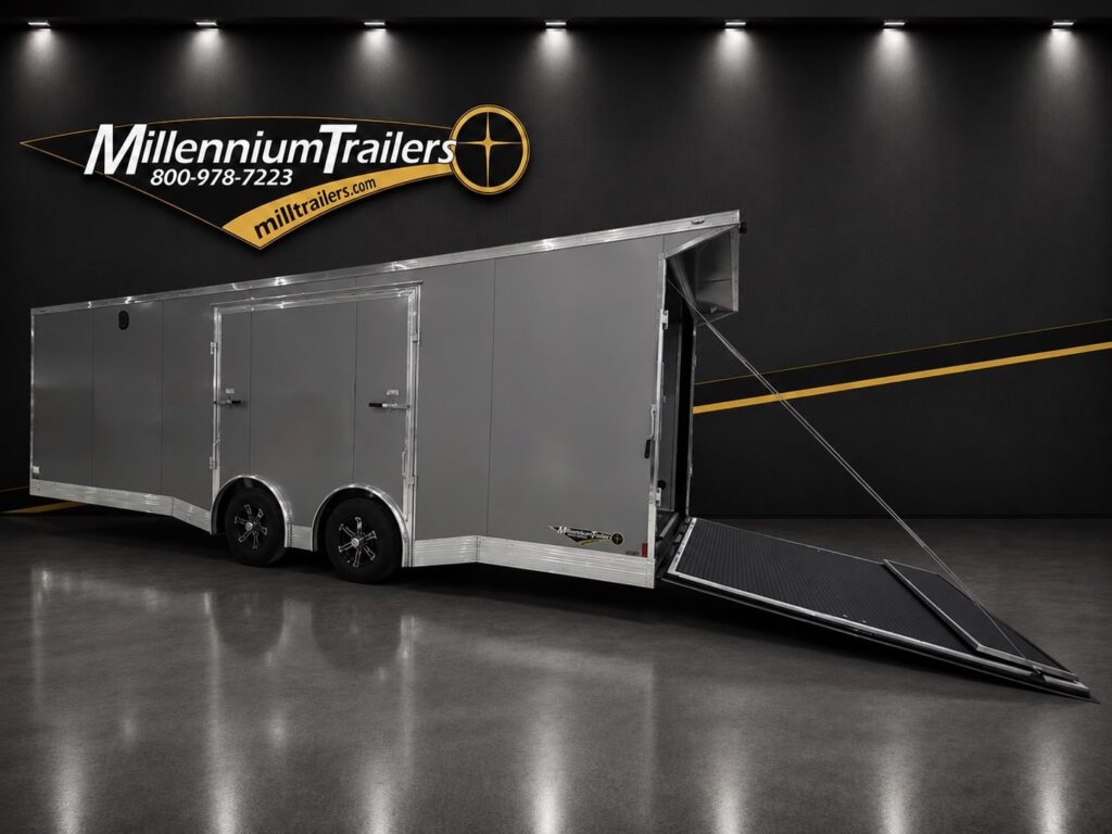 2027 24ft Sportsman Enclosed Car Trailer | Escape Door & Aluminum Wheels | Trailer Tails LLC