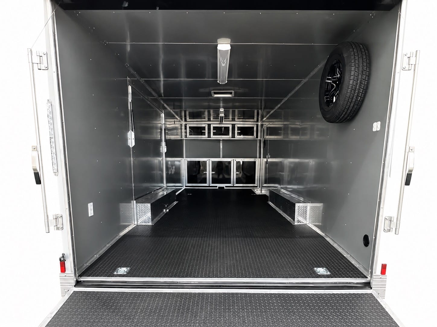 2027 24ft Sportsman Enclosed Car Trailer | Escape Door & Aluminum Wheels | Trailer Tails LLC - Image 4