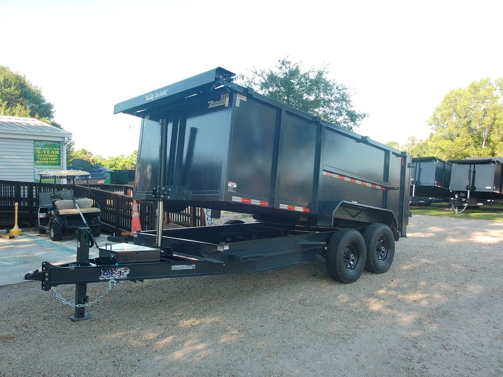New 2026 AMP 7 x 14 High Side Dump Trailer 14,000 lb GVWR at Trailer Tails LLC