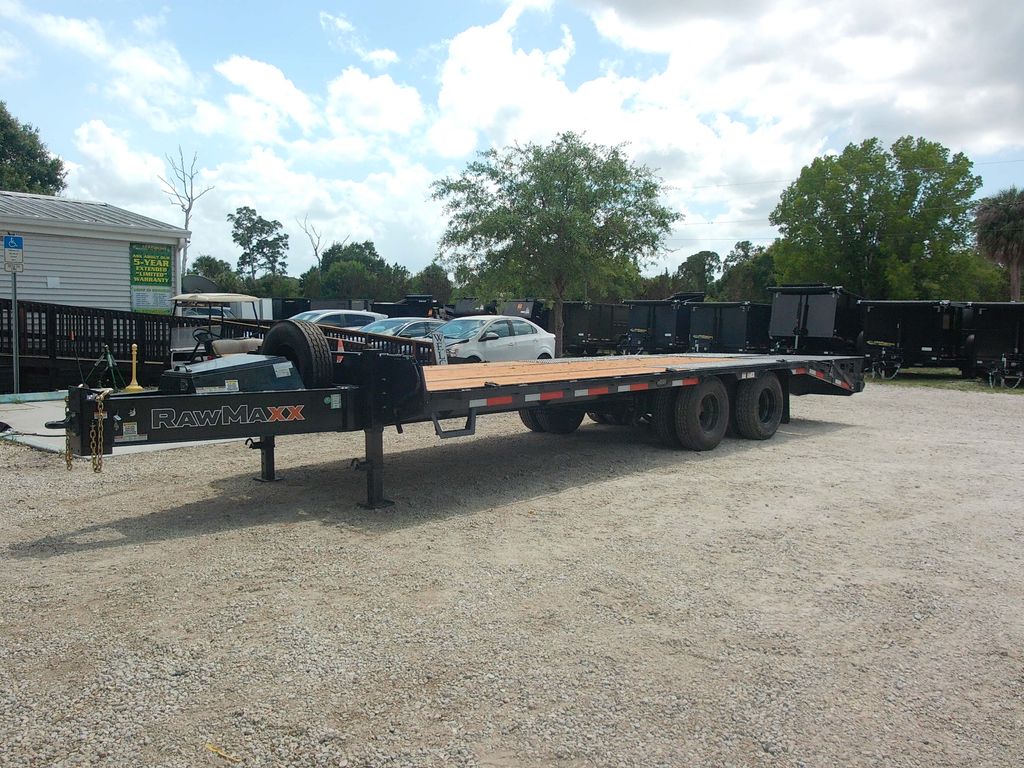 New 2026 Rawmaxx 8.5 x 25 Pintle Flatbed Trailer 20,000 lb GVWR at Trailer Tails LLC
