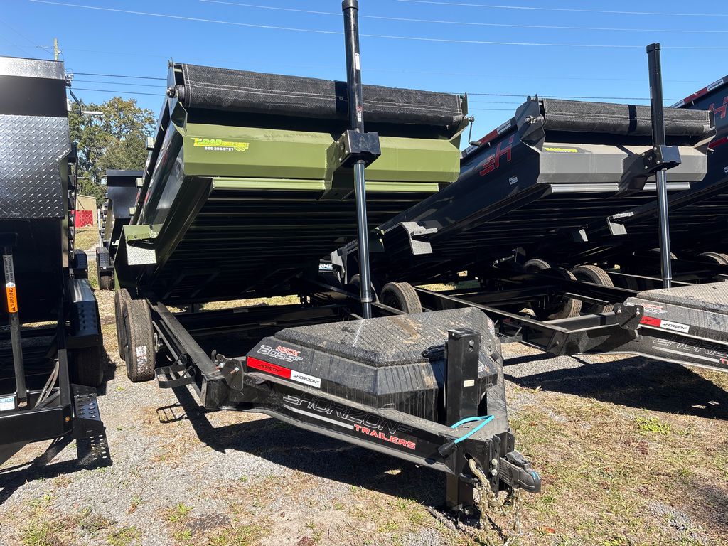 New 2026 Horizon 7 x 14 Low Side Dump Trailer 14,000 lb GVWR at Trailer Tails LLC