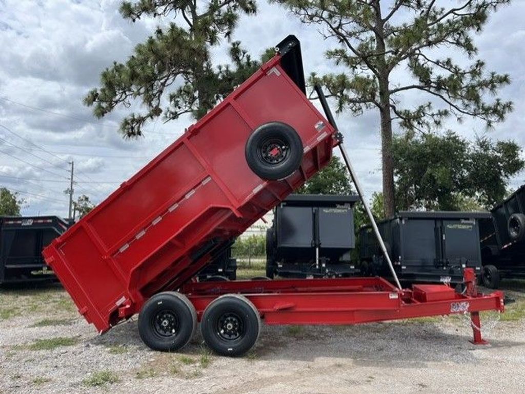 New 2026 AMP 7 x 14 High Side Dump Trailer 14,000 lb GVWR at Trailer Tails LLC