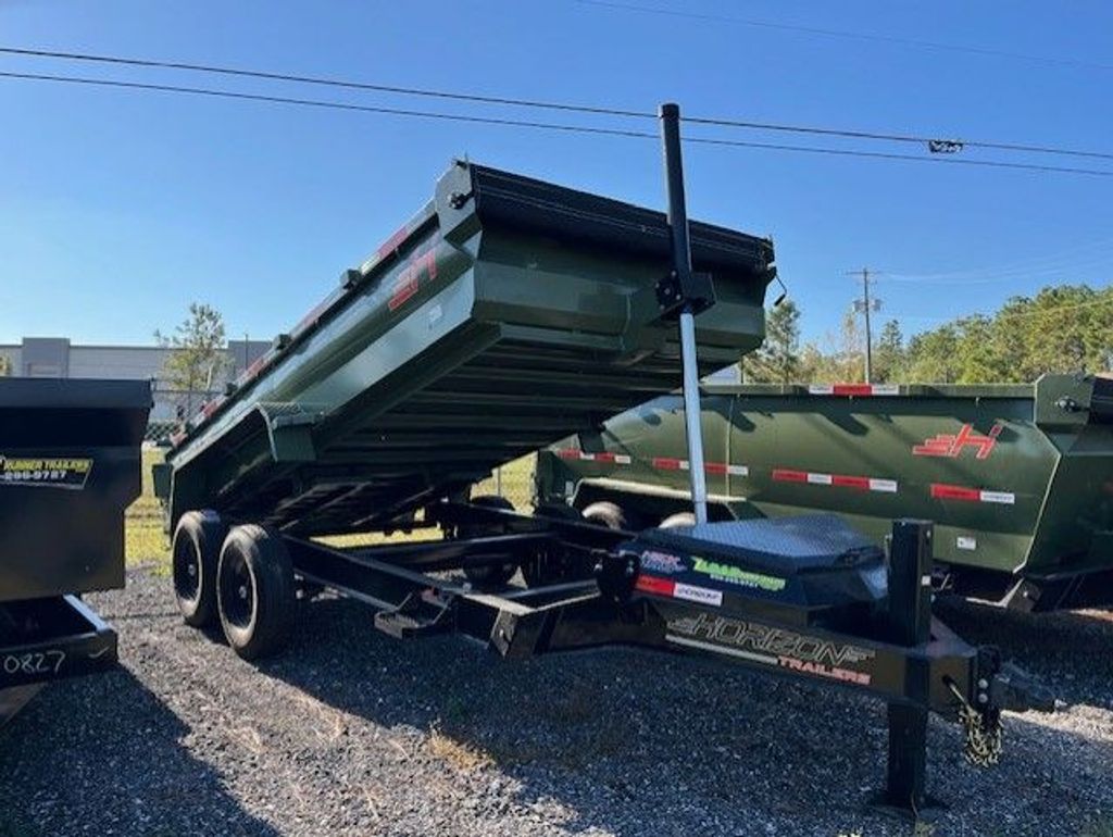 New 2026 Horizon 7 x 14 Low Side Dump Trailer 14,000 lb GVWR at Trailer Tails LLC