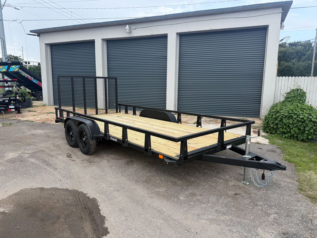 New 2027 HTC 7 x 16 Utility Trailer 7,000 lb GVWR at Trailer Tails LLC
