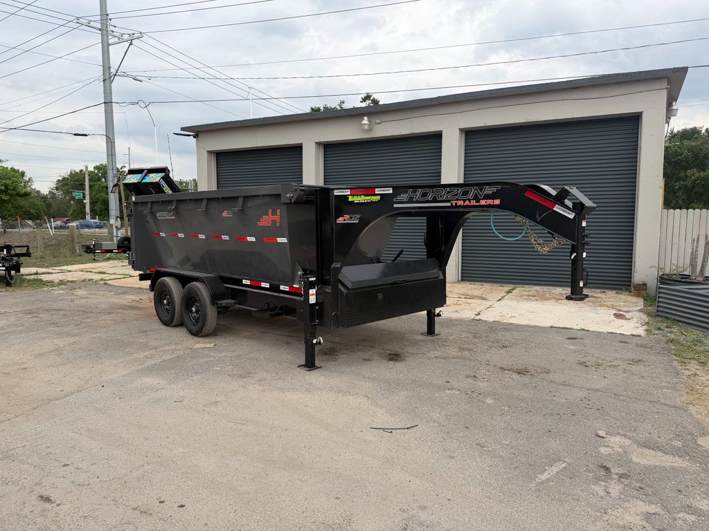 New 2026 Horizon 7 x 14 Gooseneck Roll Off Frame Trailer 15,700 lb GVWR at Trailer Tails LLC
