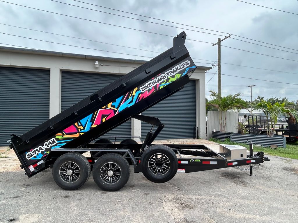 New 2026 Southland 7 x 14 Low Side 14k Dump Trailer at Trailer Tails LLC