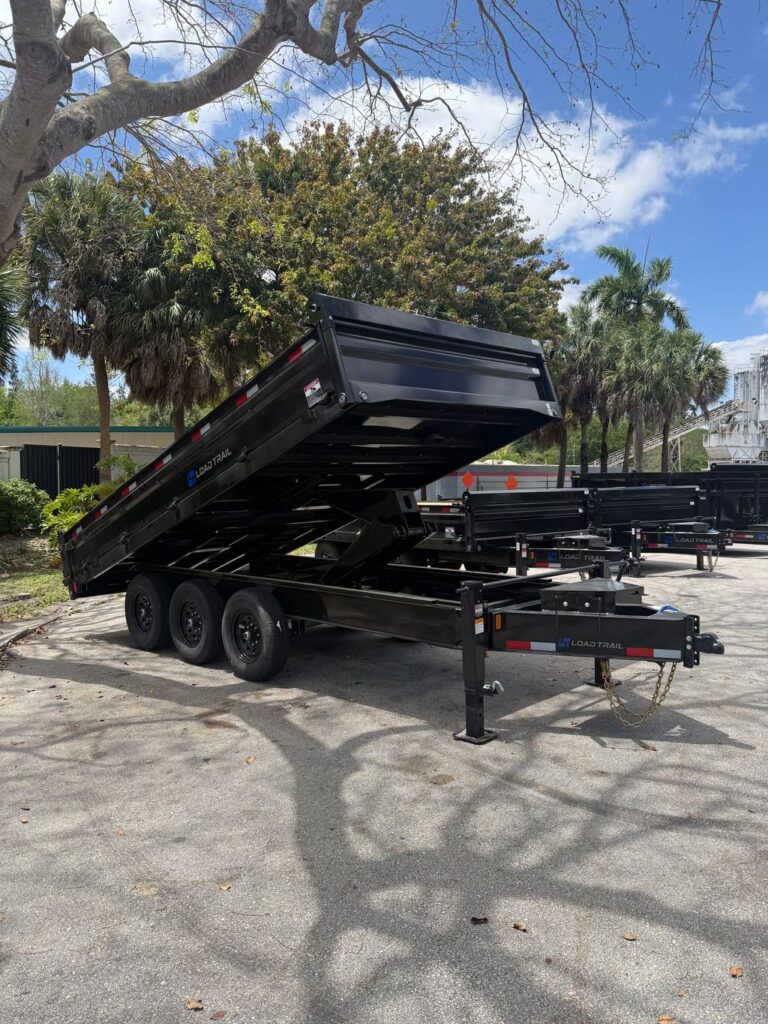 New 2026 Load Trail 8 x 16 Low Side Deckover Dump Trailer 21k GVWR at Trailer Tails LLC