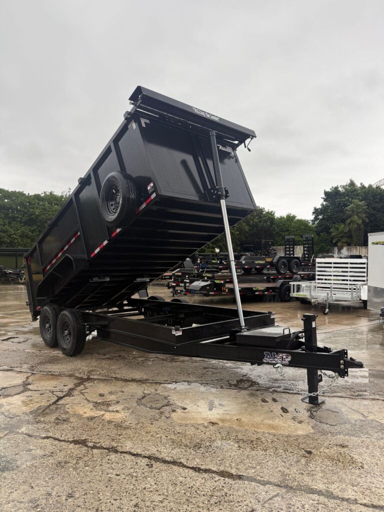 New 2027 AMP 7 x 16 High Side Dump Trailer 14,000 lb GVWR at Trailer Tails LLC