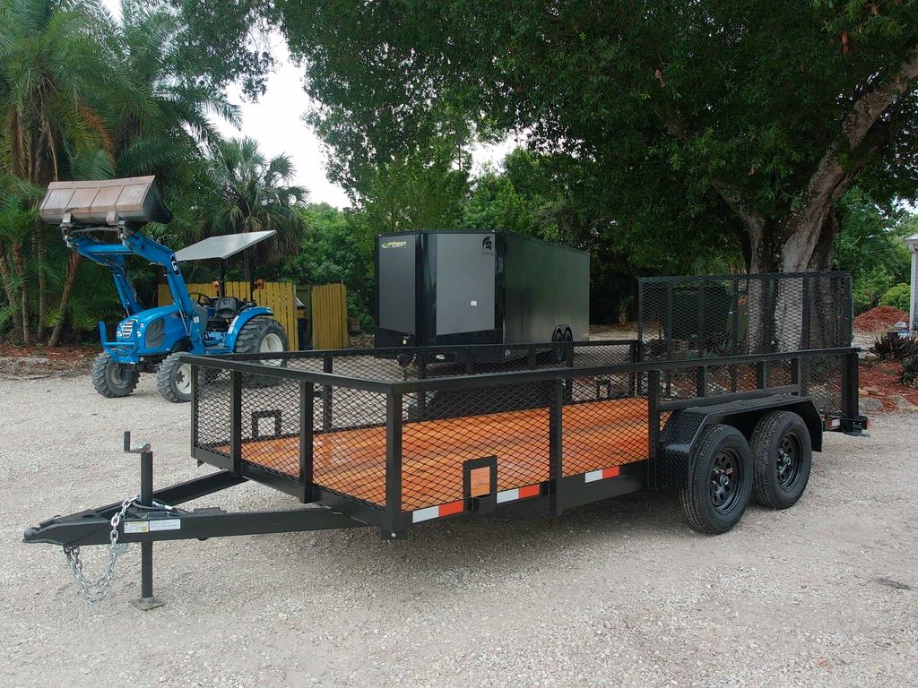 New 2026 Worldwide 7 x 16 2' Mesh Utility Trailer 7,000 lb GVWR at Trailer Tails LLC