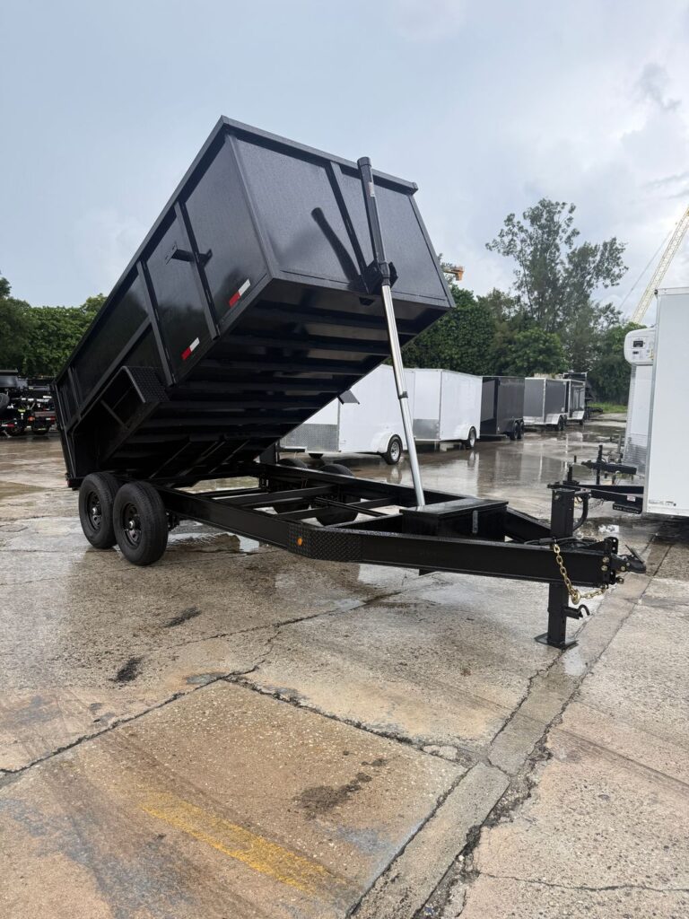 New 2026 Taylor 7 x 14 High Side Dump Trailer 14,000 lb GVWR at Trailer Tails LLC