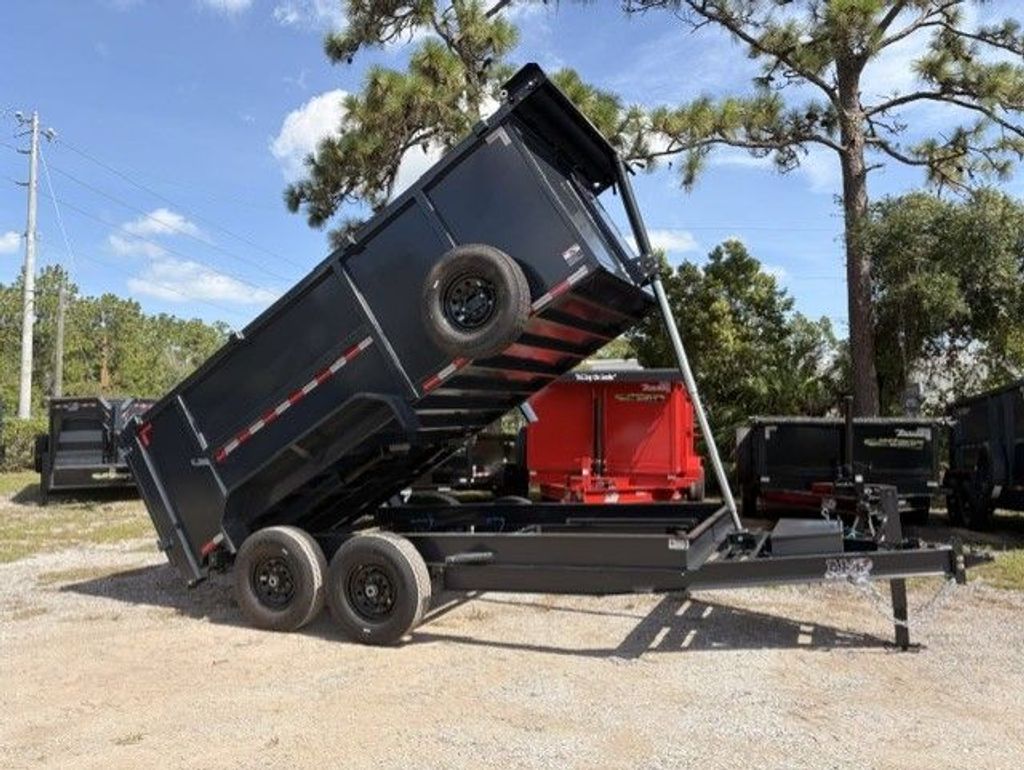 New 2026 AMP 7 x 14 High Side Dump Trailer 14,000 lb GVWR at Trailer Tails LLC