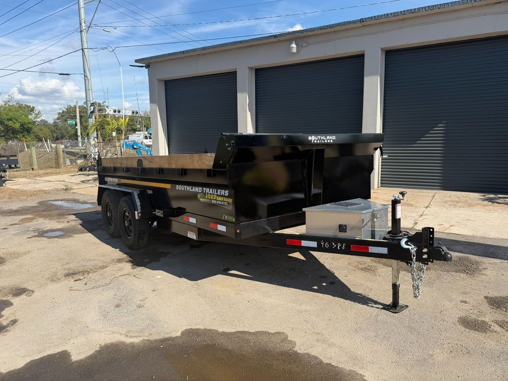 New 2026 Southland 7 x 14 Low Side Dump Trailer 14,000 lb GVWR at Trailer Tails LLC