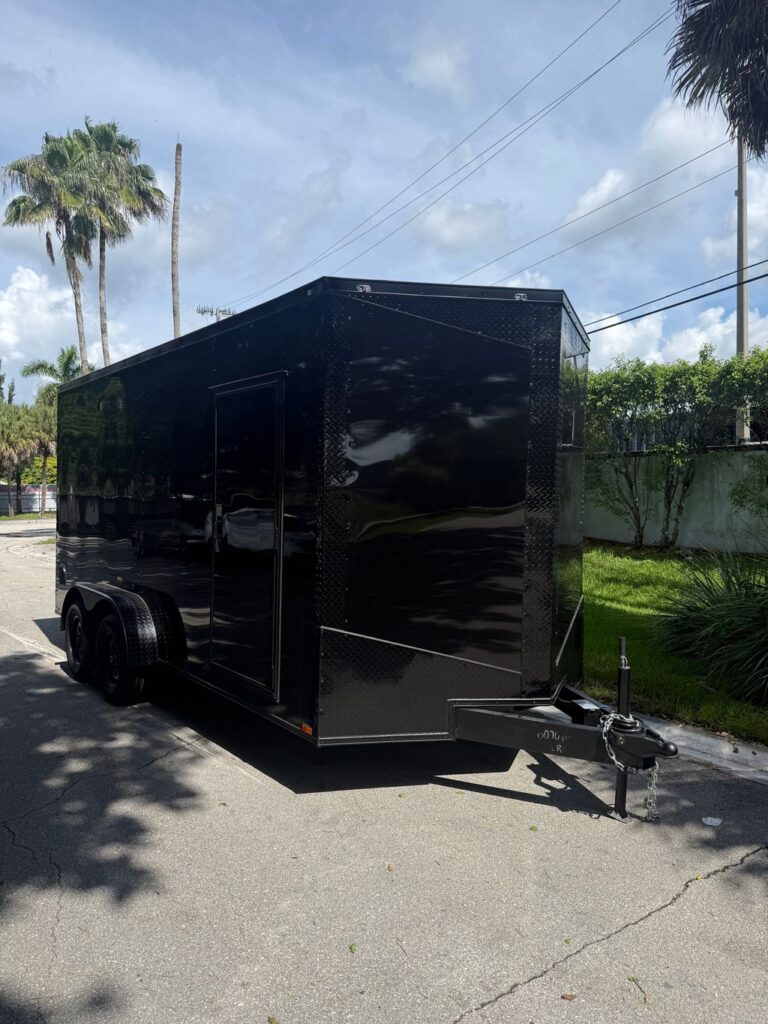 New 2027 Hook & Line 7 x 16 Enclosed 7k Trailer GVWR at Trailer Tails LLC