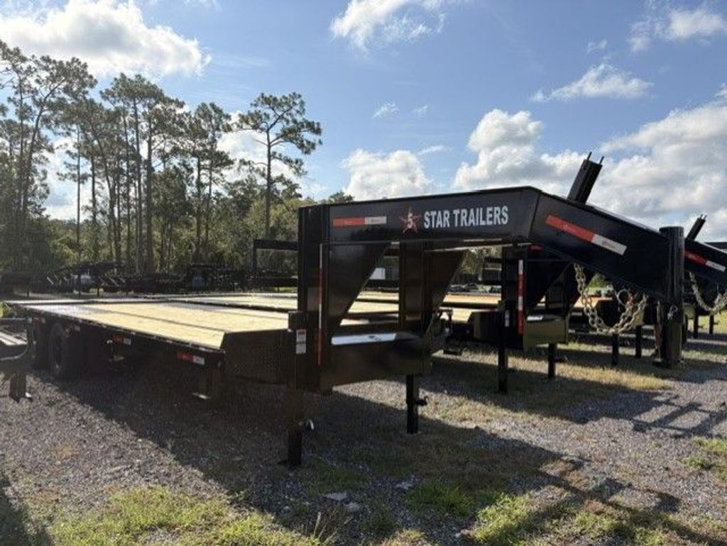 New 2027 5 Star 8.5 x 25 Gooseneck Flatbed Trailer 22,000 lb GVWR at Trailer Tails LLC