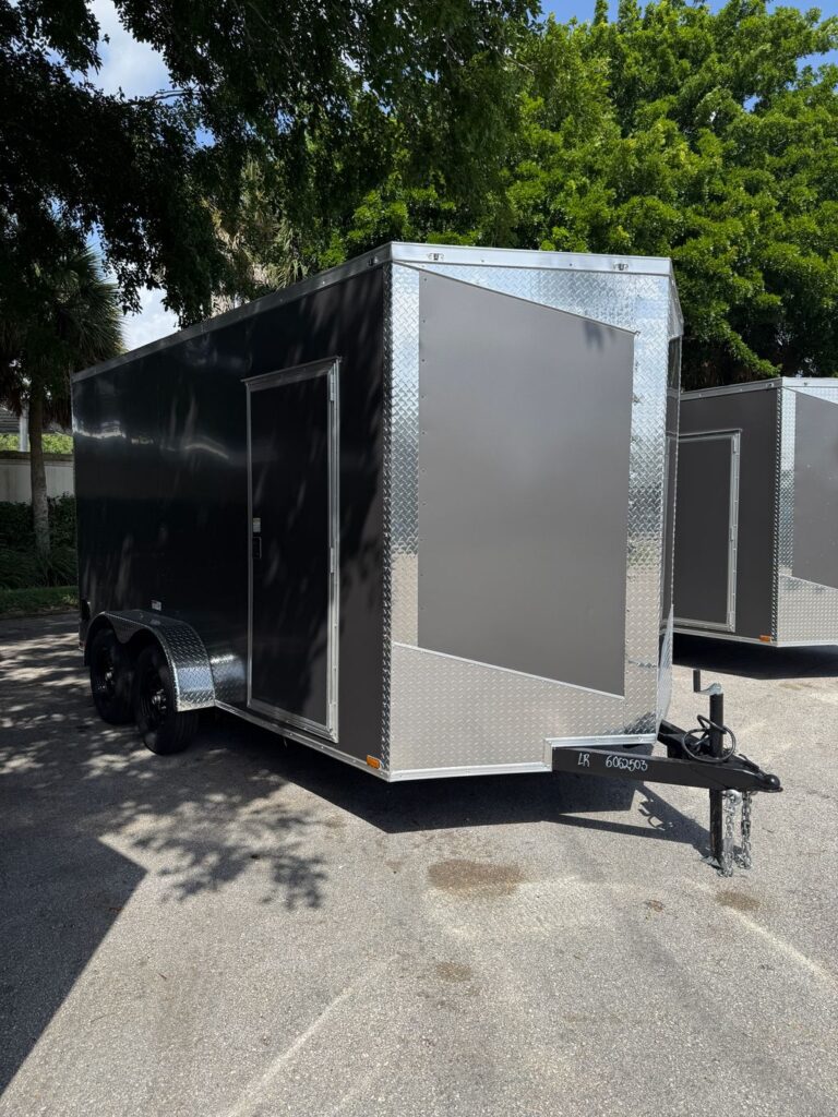 New 2027 Hook & Line 7 x 14 Enclosed Trailer 7,000 lb GVWR at Trailer Tails LLC