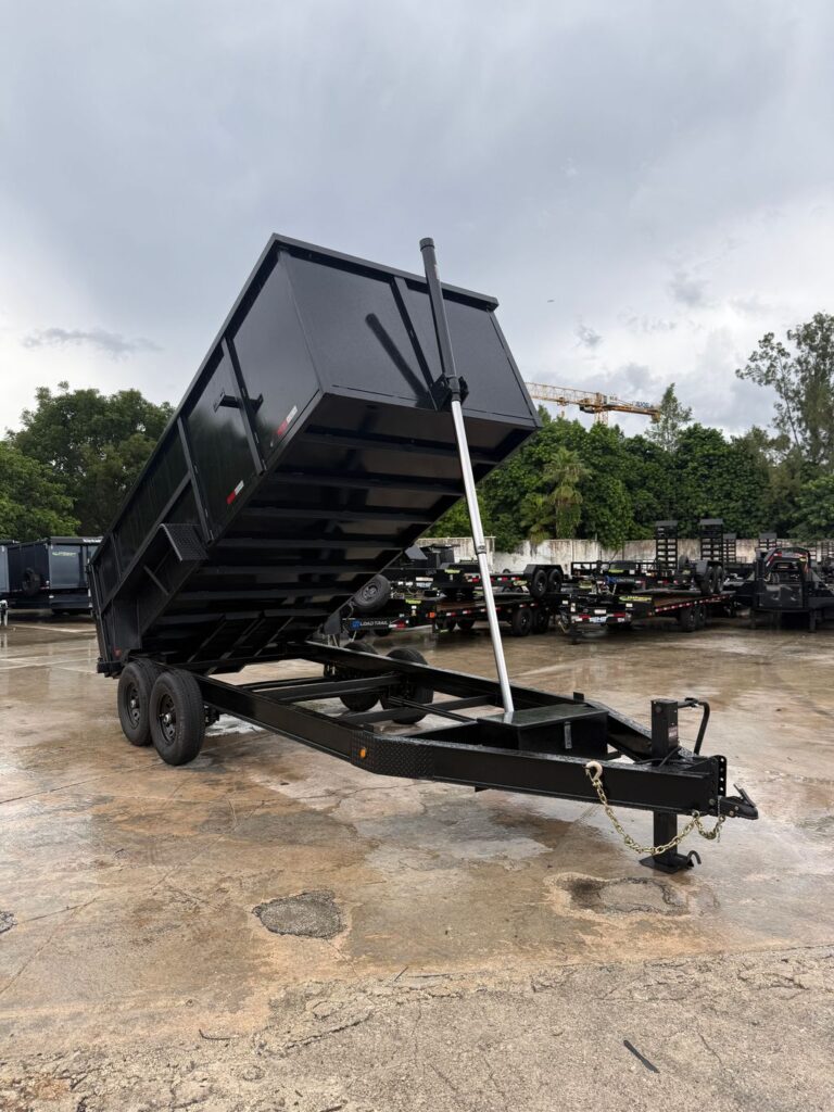 New 2026 Taylor 7 x 16 High Side Dump Trailer 14,000 lb GVWR at Trailer Tails LLC