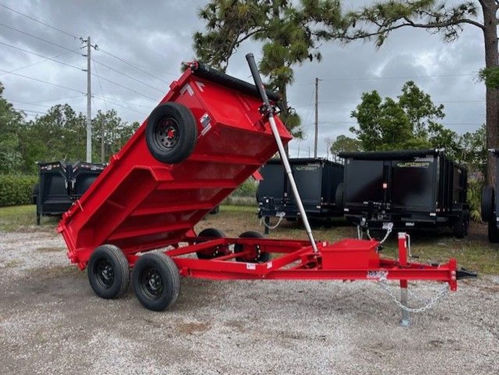 New 2026 AMP 6 x 10 Low Side Dump Trailer 7,000 lb GVWR at Trailer Tails LLC
