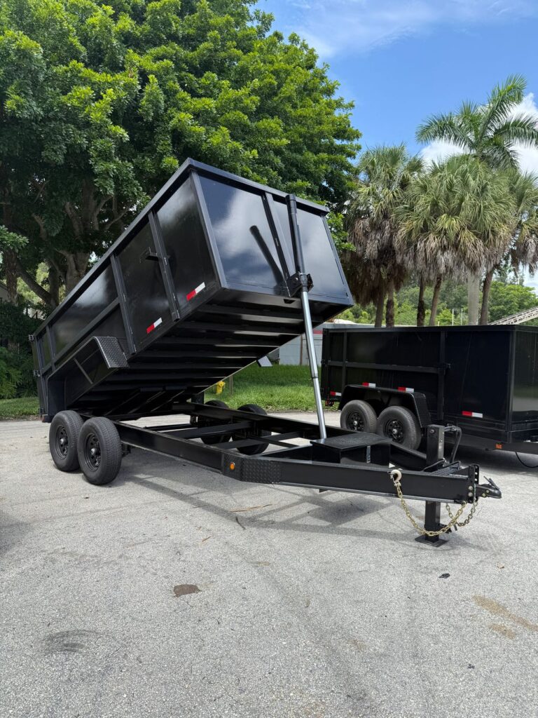 New 2026 Taylor 7 x 14 High Side Dump Trailer 14,000 lb GVWR at Trailer Tails LLC