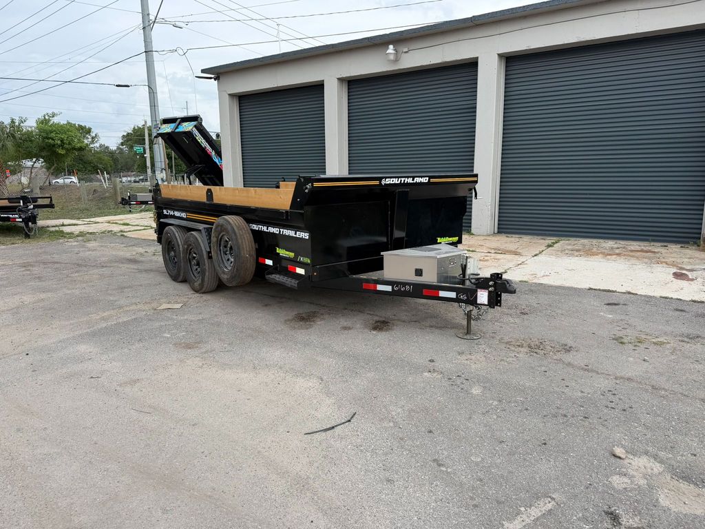 New 2026 Southland 7 x 14 Low Side Dump Trailer 17,597 lb GVWR at Trailer Tails LLC