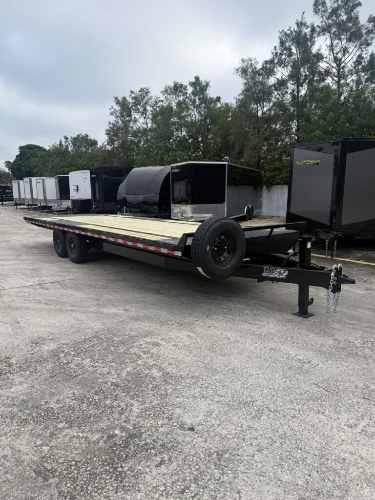 New 2027 AMP 8.5 x 24 Bumper Pull Flatbed Trailer 14,000 lb GVWR at Trailer Tails LLC