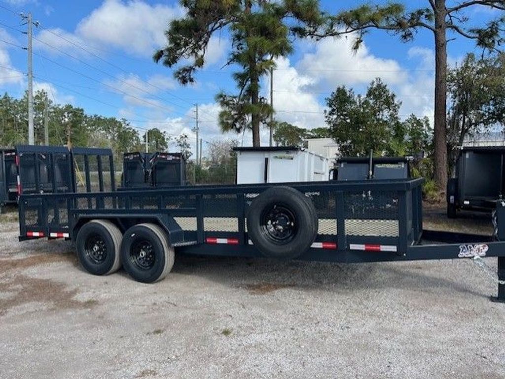 New 2026 AMP 7 x 20 2' Mesh Landscape Utility Trailer 14,000 lb GVWR at Trailer Tails LLC