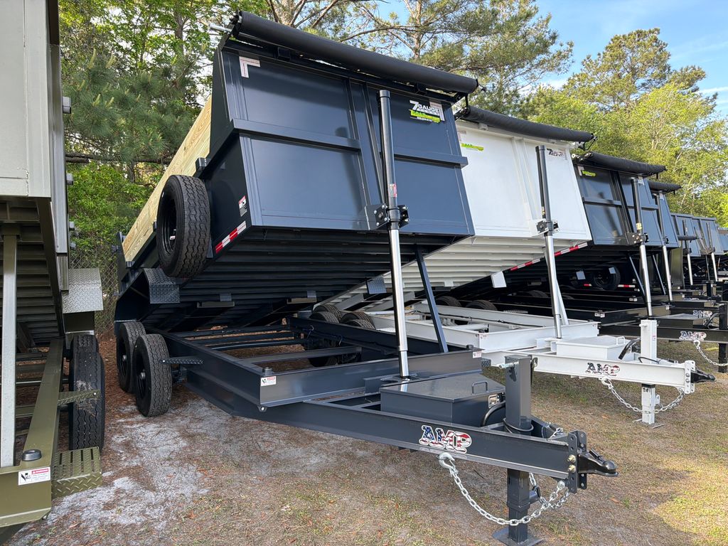 New 2026 AMP 7 x 14 Buildable Side Dump Trailer 14,000 lb GVWR at Trailer Tails LLC