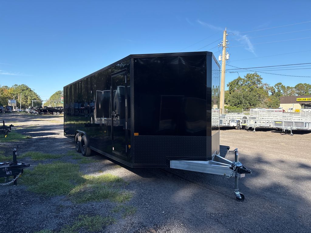New 2026 Alcom 8.5 x 24 Aluminum Enclosed Trailer 10,000 lb GVWR at Trailer Tails LLC
