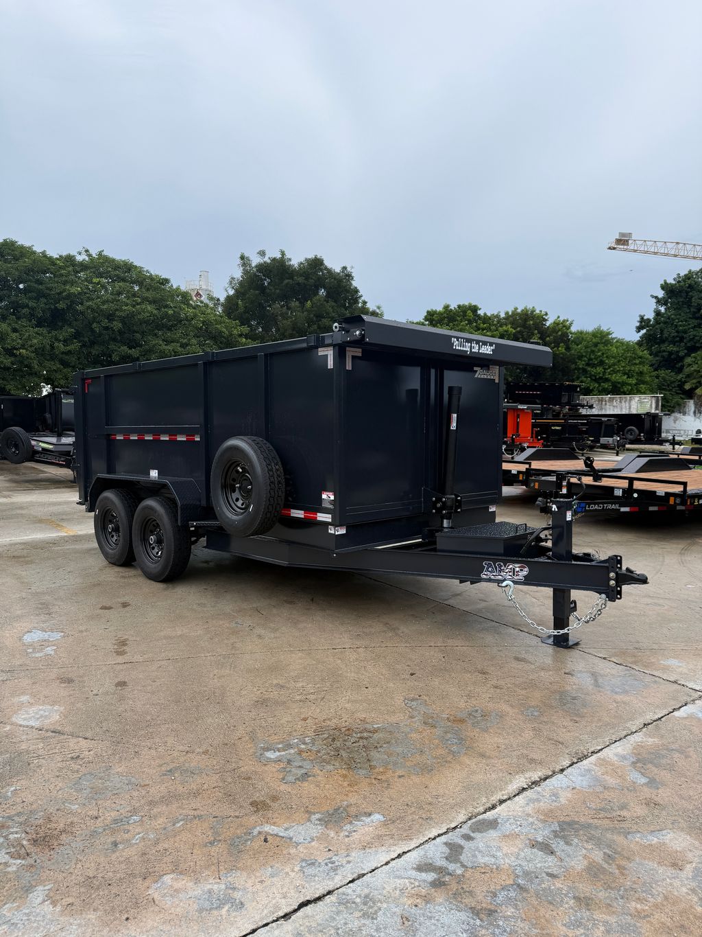 New 2027 AMP 7 x 14 High Side Dump Trailer 14,000 lb GVWR at Trailer Tails LLC