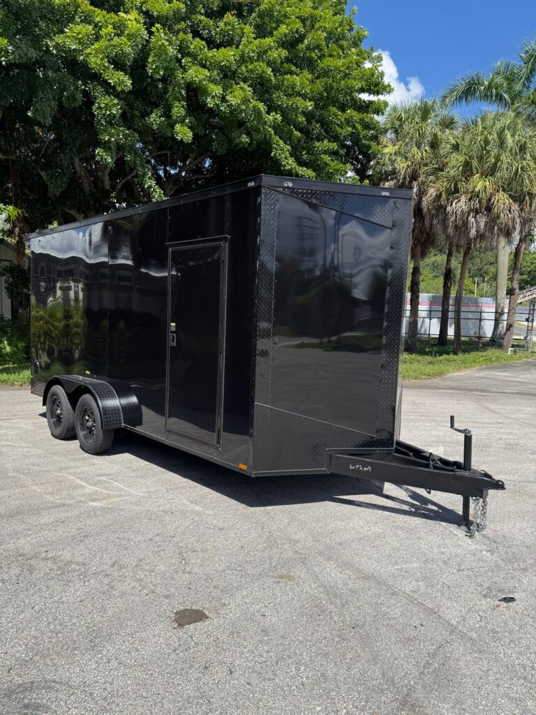New 2027 Hook & Line 7 x 16 Enclosed Trailer 7,000 lb GVWR at Trailer Tails LLC