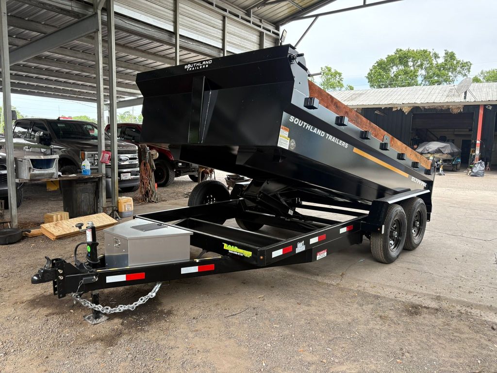 New 2026 Southland 7 x 14 Low Side 14k Dump Trailer at Trailer Tails LLC