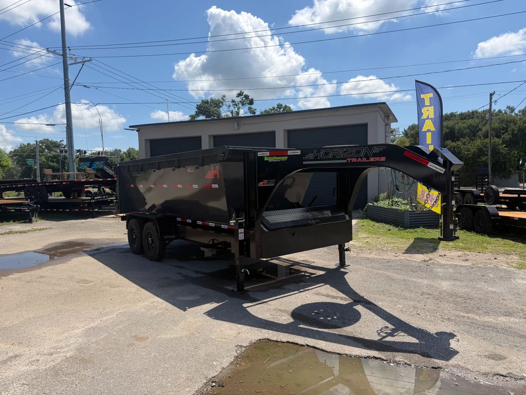 New 2026 Horizon 7 x 16 Gooseneck Roll Off Frame Trailer 15,700 lb GVWR at Trailer Tails LLC