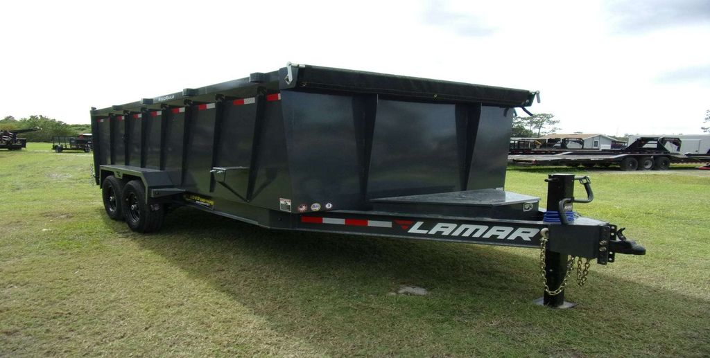 New 2025 Lamar 7 x 16 High Side Dump 14k Trailer at Trailer Tails LLC