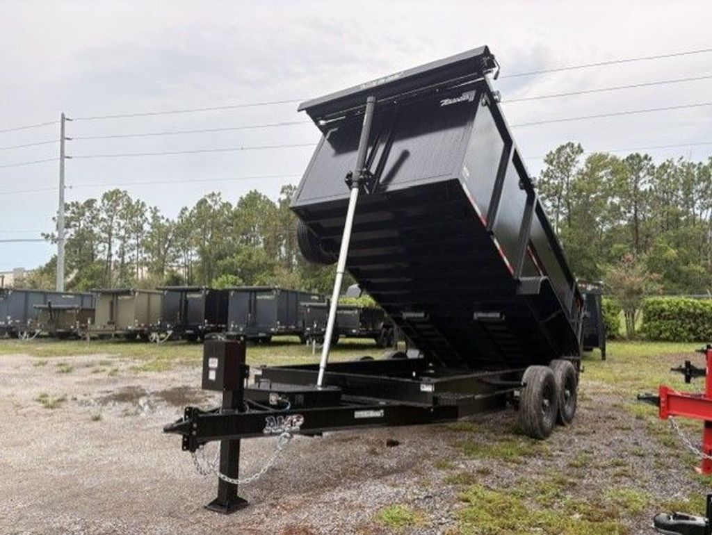 New 2026 AMP 7 x 14 High Side Dump Trailer 14,000 lb GVWR at Trailer Tails LLC