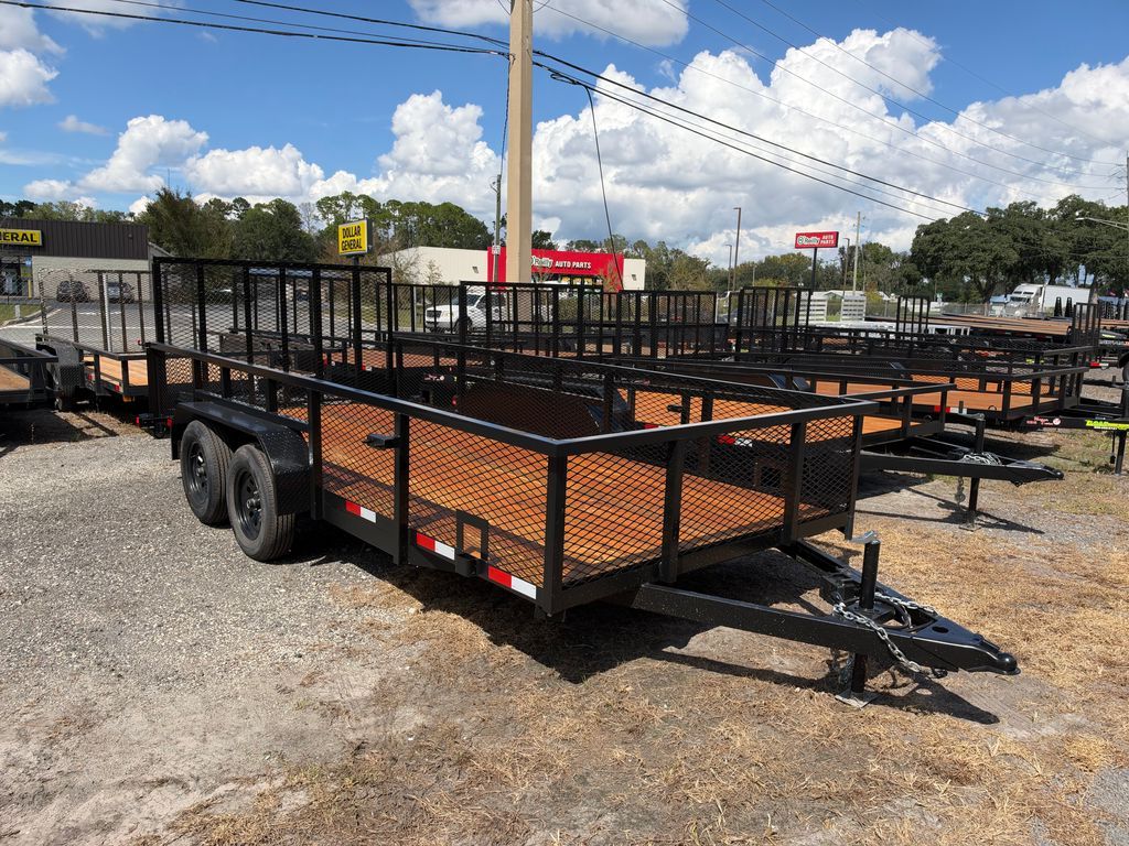 New 2027 Worldwide 7 x 16 2' Mesh Utility Trailer 7,000 lb GVWR at Trailer Tails LLC