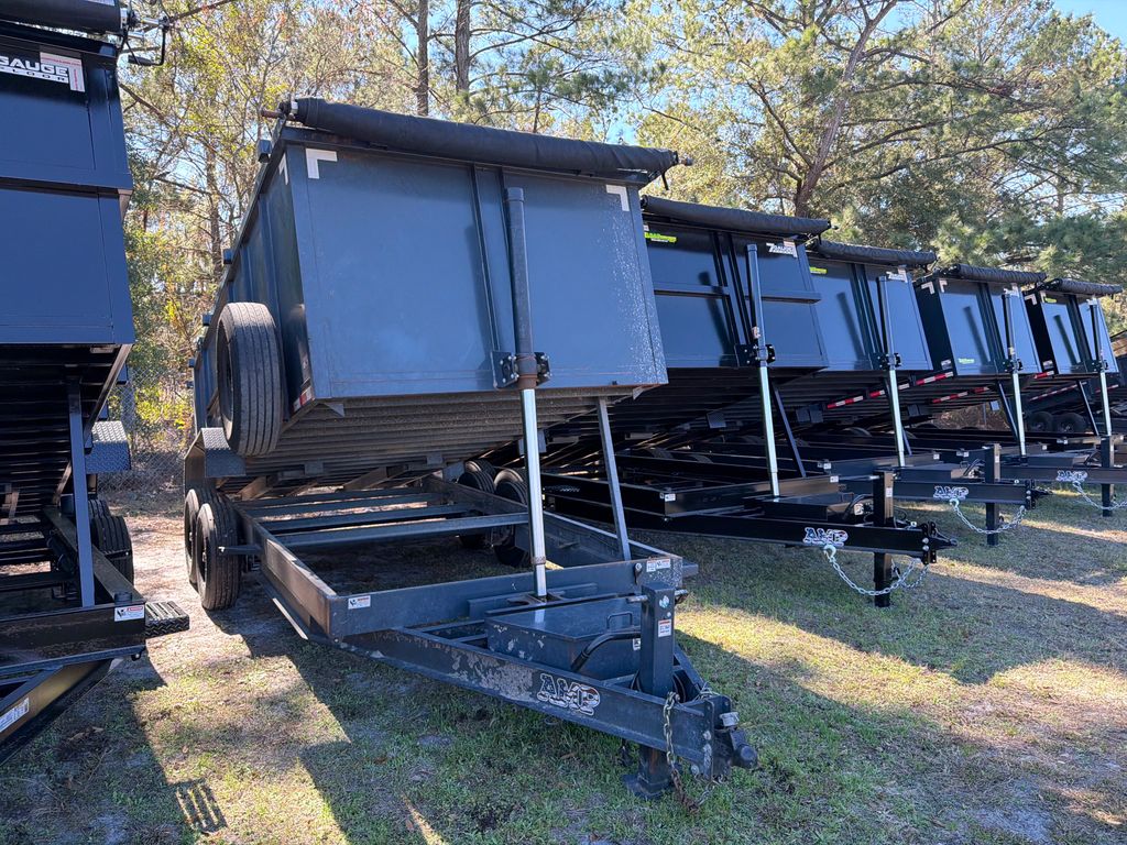 Used 2024 AMP 7 x 16 High Side Dump Trailer 16,000 lb GVWR at Trailer Tails LLC