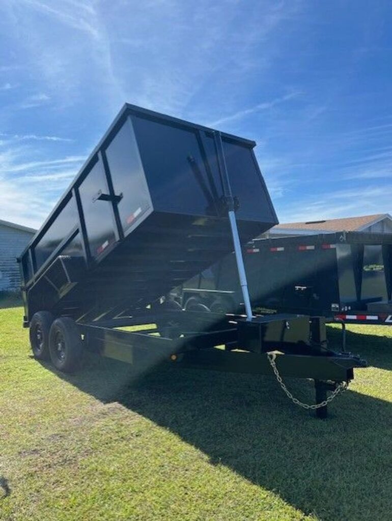 New 2026 Taylor 7 x 14 High Side Dump Trailer 14,000 lb GVWR at Trailer Tails LLC