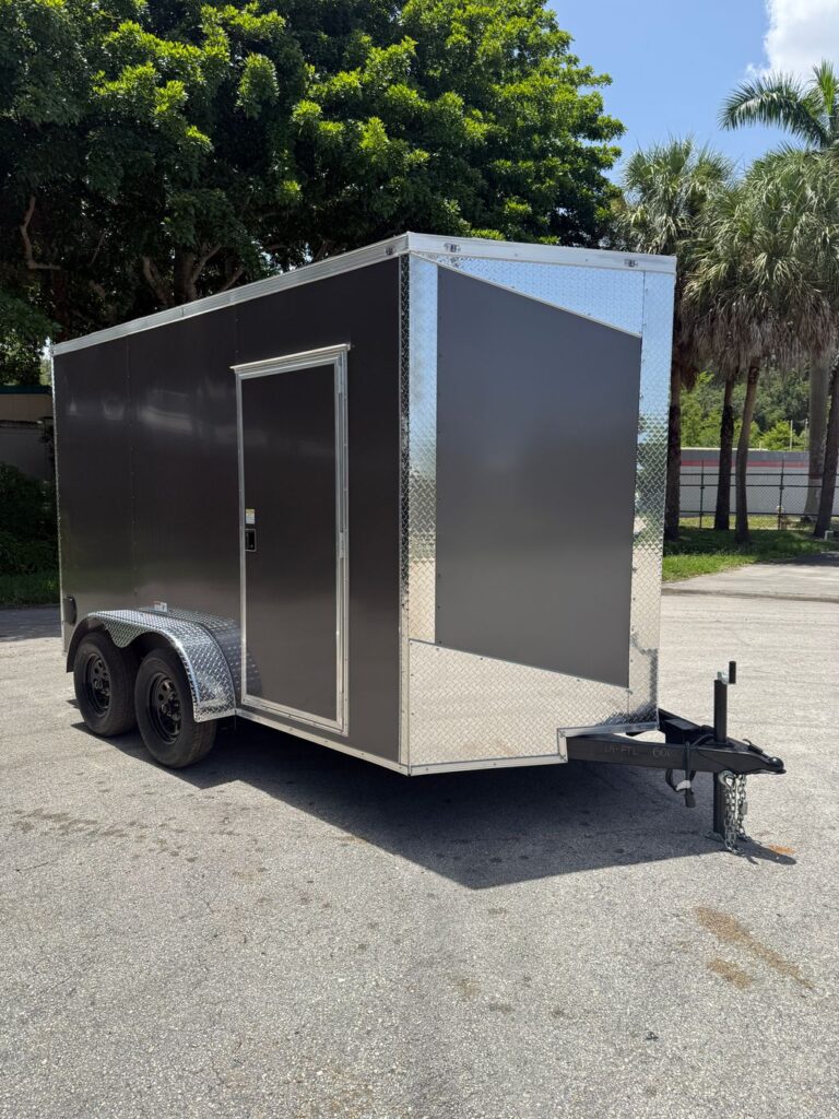 New 2027 Hook & Line 7 x 12 Enclosed Trailer 7,000 lb GVWR at Trailer Tails LLC