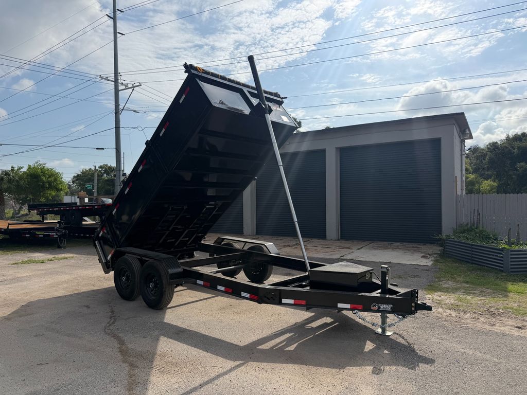 New 2026 Panther Cargo 7 x 14 Low Side Dump Trailer 14,000 lb GVWR at Trailer Tails LLC