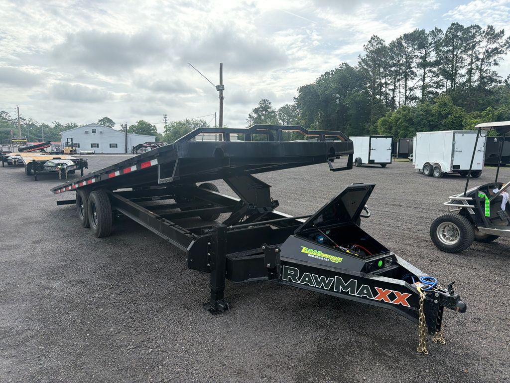 New 2026 Rawmaxx 8.5 x 24 Flatbed Tilt Trailer 14,000 lb GVWR at Trailer Tails LLC