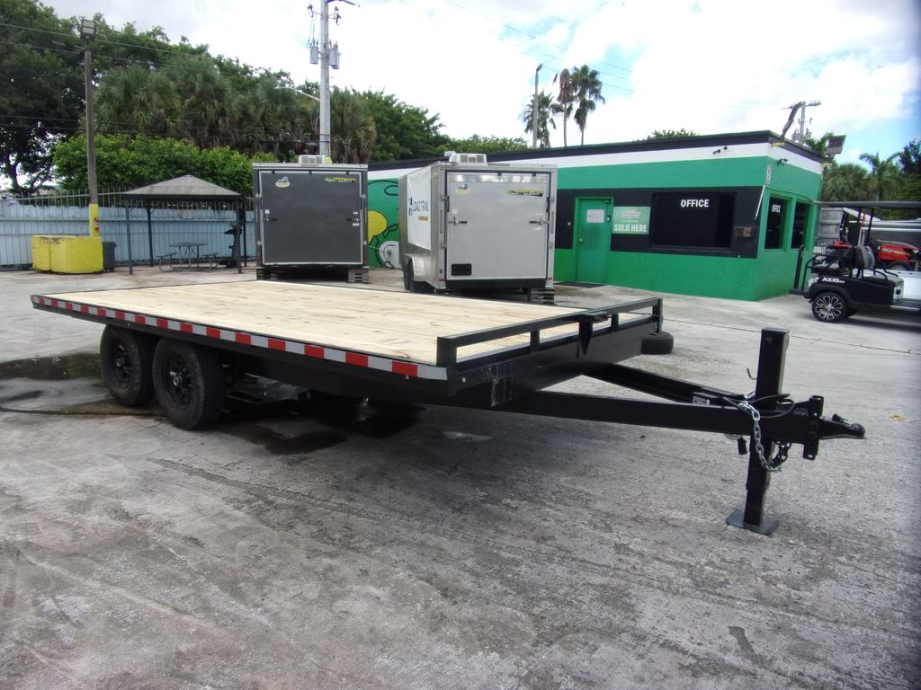 New 2027 Worldwide 8.5 x 16 Bumper Pull Flatbed Trailer 10,000 lb GVWR at Trailer Tails LLC