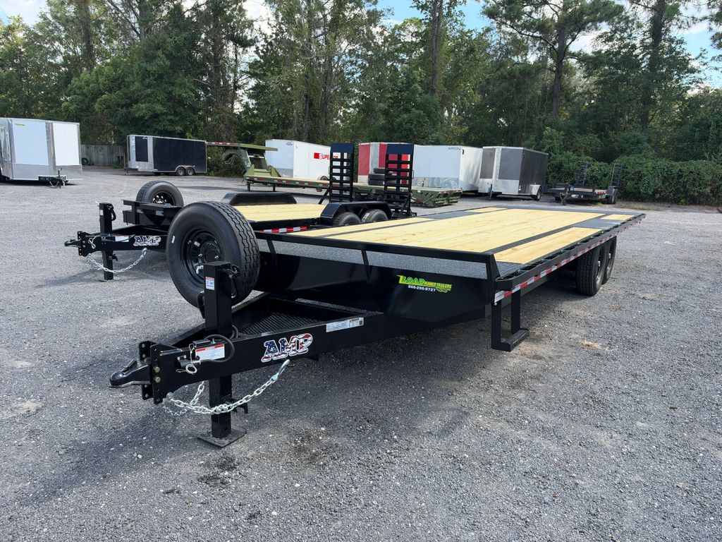 New 2027 AMP 8.5 x 24 Bumper Pull Flatbed Trailer 14,000 lb GVWR at Trailer Tails LLC