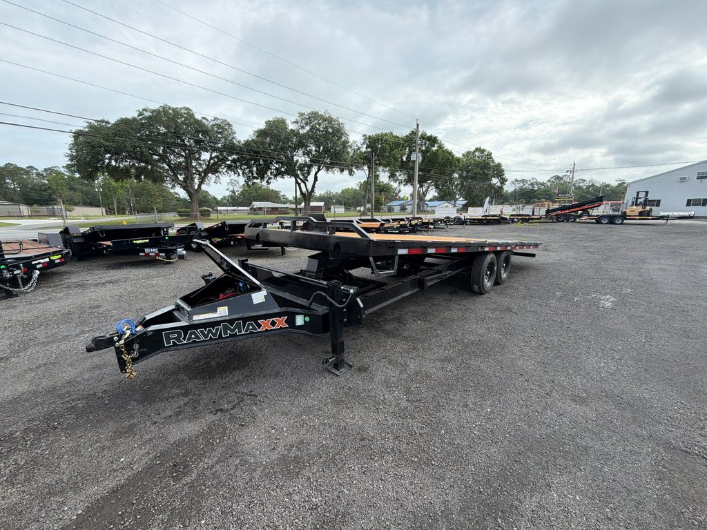 New 2026 Rawmaxx 8.5 x 24 Flatbed Tilt Trailer 14,000 lb GVWR at Trailer Tails LLC